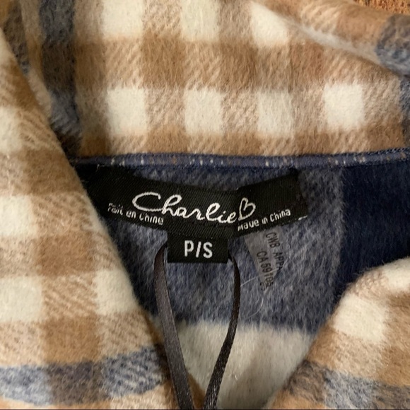 Charlie b collections reversible fall plaid button up coat - Picture 6 of 9